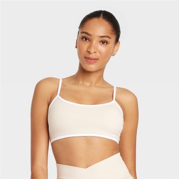 Piped Sports Bra - JoyLab™ Tan
L: Nylon Spandex Blend, Removable Padding, new 🆕 - Picture 1 of 5